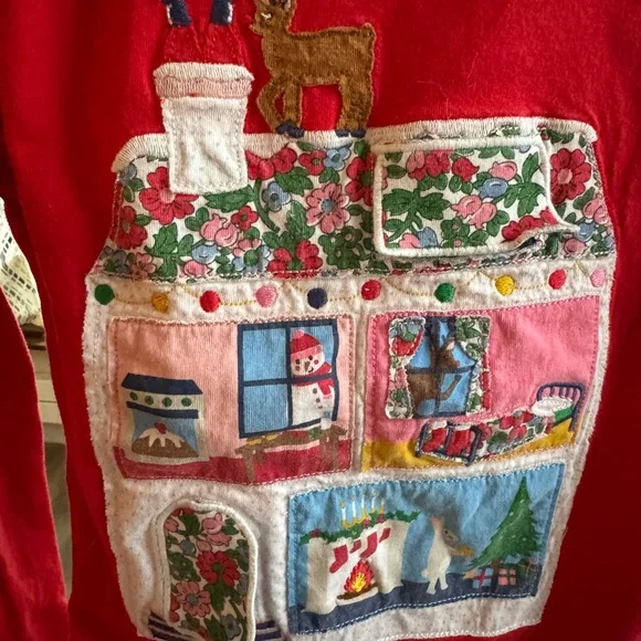 Mini Boden Red Long Sleeve Tee - Picture 3 of 6